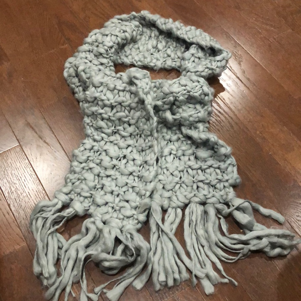 Lane Bryant Super Soft long gray winter scarf